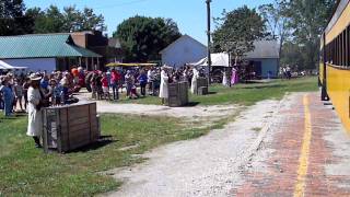 The OT gunslingers Midwest Central Railroad robbery show  Old Threshers Reunion [upl. by Mcgregor]