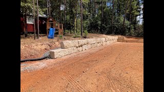 Limestone Block Retaining Wall Build [upl. by Sky214]