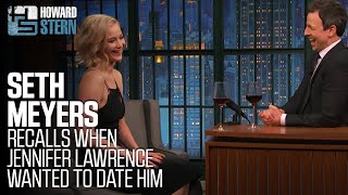 Seth Meyers Responds to Jennifer Lawrence Having a Crush on Him [upl. by Raybin]