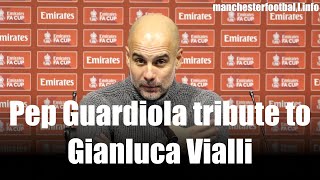 Gianluca Vialli  tribute by Pep Guardiola  HD 1080p [upl. by Manning500]