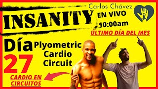 INSANITY COMPLETO EN ESPAÑOL Último Día del Mes En VIVO Plyometric Cardio Circuit ENTRENACONMIGO [upl. by Vasilis]