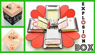 How to make Explosion Box for boyfriend  DIY Surprise Gift  Love Box Card [upl. by Nat790]