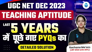 UGC NET Paper 1 Teaching Aptitude Previous Questions PYQs  UGC NET Dec 2023  JRFAdda [upl. by Nelsen706]