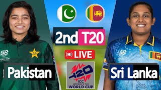 ICC Womens T20 World Cup  Sri Lanka Women vs Pakistan Women LIVE Score  PAKW vs SLW 2nd Match [upl. by Freiman]