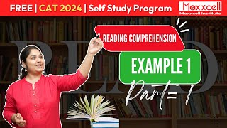 Previewing RC Example 1 Part 1   CAT2024 selfpreparation with Maxxcellcat2024catstudyplan [upl. by Anadroj]