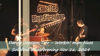 Danne Jonsson Trio  Workin man blues  Sollefteå Bluesförening Nov 16 2024 [upl. by Akirderf58]