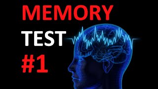 Quick Memory Test How good is your memory 1 [upl. by Navada527]