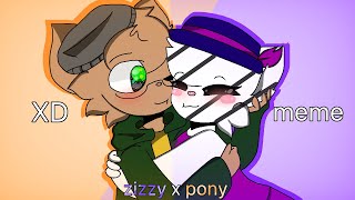 XD meme piggy zizzy x pony [upl. by Yentirb]