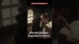 RDR2 Alternate Mission Dialogue Depending On Action  Rare Missable Details [upl. by Tharp608]