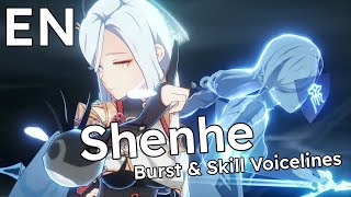 Shenhe  Elemental Skill and Burst Voice Lines  English [upl. by Publus]