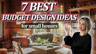 7 BEST INTERIOR DESIGN IDEAS FOR SMALL HOUSES with a low budget [upl. by Roxana]