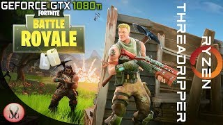 Fortnite Battle Royale Benchmarks  Threadripper 1950x and 1080TI  1080  1440  4K [upl. by Bradly]