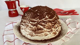 ZUCCOTTO DI PANDORO AL TIRAMISÙ FACILE E VELOCE SENZA UOVA [upl. by Netsirk]