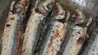 LETS COOK DEEP FRYING FISH SARDINES ASMRSOUNDS COOKING [upl. by Ilarrold]