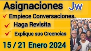 Asignaciones Seamos Mejores Maestros Enero 2024 jw [upl. by Ricca]