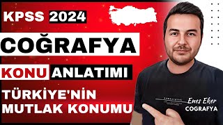 1 KPSS 2024 I Türkiyenin Coğrafi Konumu I Enes Hoca kpsscoğrafya kpss2024 [upl. by Candie]