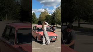 Pretty girl jump on lowrider prank [upl. by Adaminah574]