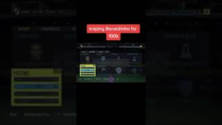 Sniping Ronaldinho for 100K 🔥🔥  FIFA SNIPING FILTERS [upl. by Ranitta51]