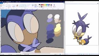 RR🗺️ Shiny Blipbug Speedpaint [upl. by Auqkinahs44]