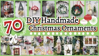 70 Handmade DIY Christmas Ornaments The Whole Family will Enjoy  To Make Sell or Gift [upl. by Imarej945]