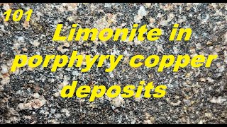 Limonite in porphyry copper deposits [upl. by Elery]