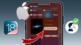 Cómo activar el aislamiento de voz en iPhone iOS 18 [upl. by Egroej915]