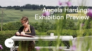 Angela Harding at Yorkshire Sculpture Park Exhibition Preview [upl. by Lekzehcey]