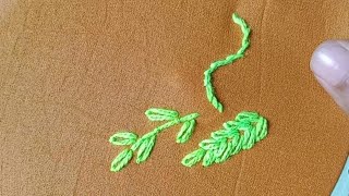 Lazy Embroidery chain stitch  Simpal amp beautiful work [upl. by Wavell]