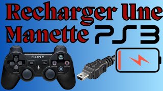 Comment charger ou recharger une manette PS3 sans fil sans console playstation 3 télécommande ps3 [upl. by Inahc]