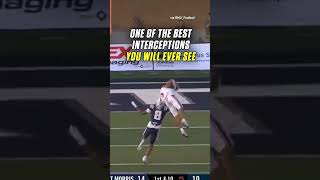 Robert Morris Rob Carter Jr with an UNREAL interception shorts [upl. by Anolla]