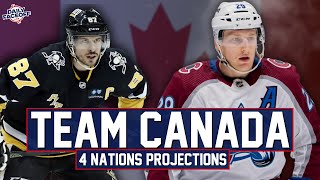 Team Canada  4 Nations Projected Roster [upl. by Eilegna]