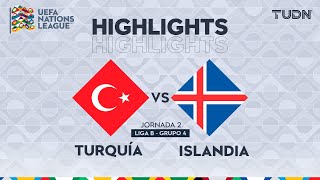 HIGHLIGHTS  Turquía vs Islandia  UEFA Nations League 2024  TUDN [upl. by Anibur959]