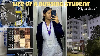 Life of a nursing student quotNIGHT SHIFT” edition⋆ 𐙚 ˚🩺💉 duty postings Bscnursing in nepal [upl. by Nesral110]