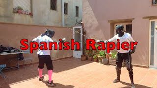 Spanish Rapier Destreza Sparring 04072024 [upl. by Airdnas]