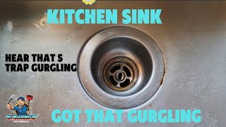 Does your sink gurgle Hear what an S trap sounds like [upl. by Sheff]