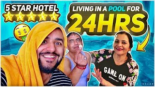 LIVING in a POOL for 24 Hours OF the most EXPENSIVE HOTEL 🔥🔥 [upl. by Tonia]