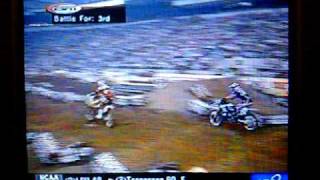 Travis Pastranas First Pro Supercross 2000 Indianapolis 125cc Main Part 1 [upl. by Enyalaj302]