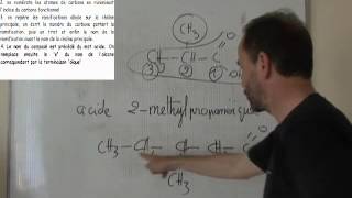 cours 1S  ch18 composés oxygénés  III2 nomenclature des acides carboxyliques [upl. by Adniroc]