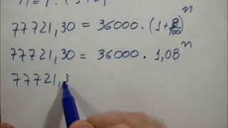 Matemática FinanceiraCálculo do tempo  Juros compostos [upl. by Tillman]