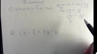 Inequalities Set Builder and Interval Notation [upl. by Gainor]