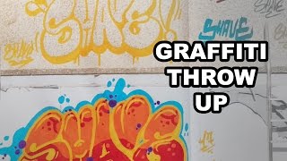 Graffiti Throwup quotShavequot Speedart [upl. by Nnaeilsel373]