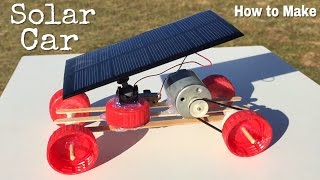 How to Make a Car  Mini Solar Powered Car  Easy to Build [upl. by Persse]