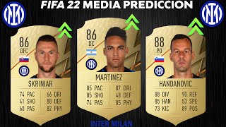 INTER MILAN PREDICCION MEDIAS FIFA 22 ULTIMATE TEAM [upl. by Atiz]