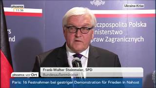 UkraineKrise  FrankWalter Steinmeier zu Sanktionen gegen Russland am 23072014 [upl. by Oilasor]