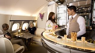 New A380 Onboard Lounge  Emirates Airline [upl. by Warton700]