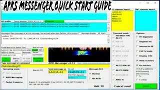 APRS Messenger Setup Guide  HFAPRS Weak Signal Messaging [upl. by Fellows]