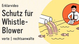 Erklärvideo • Mehr Schutz für Whistleblower durch das Hinweisgeberschutzgesetz • verte rechtsanwälte [upl. by Enaerb565]