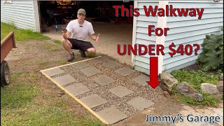 DIY Pea Gravel amp Paver Walkway For UNDER 40 [upl. by Ruttger]