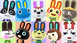 All 20 Rabbit Villager House Interiors in Animal Crossing New Horizons [upl. by Verdi]