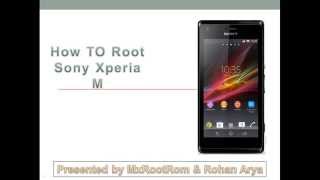 How To Root Sony Xperia M Easily [upl. by Neggem]